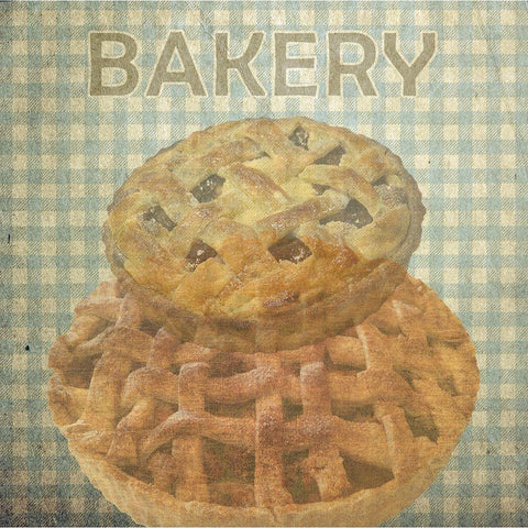 Bakery Black Modern Wood Framed Art Print with Double Matting by Lewis, Sheldon