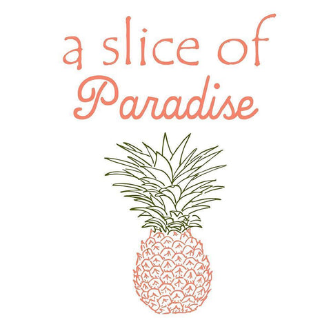 Paradise White Modern Wood Framed Art Print with Double Matting by Lewis, Sheldon