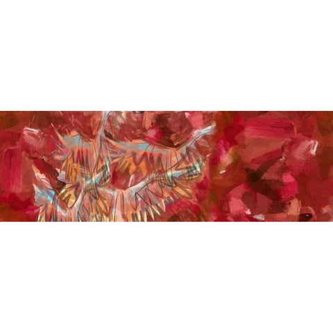Red And Wings Black Modern Wood Framed Art Print by Butcher, Sarah
