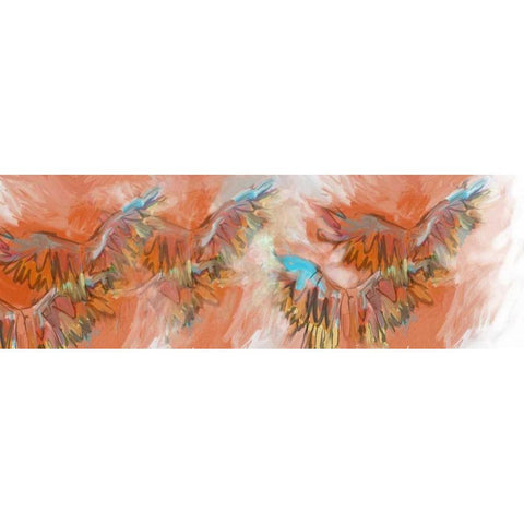 Wings Of Grace Gold Ornate Wood Framed Art Print with Double Matting by Butcher, Sarah