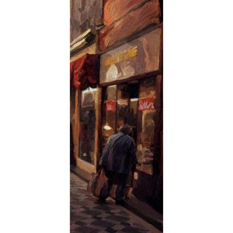 Alley Shop 1 Black Modern Wood Framed Art Print by Butcher, Sarah