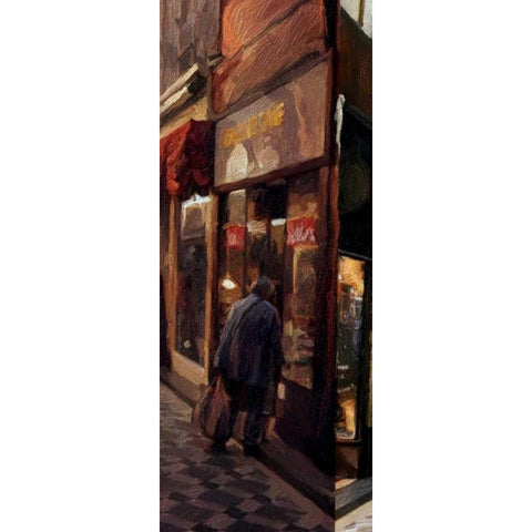 Alley Shop 2 Black Modern Wood Framed Art Print by Butcher, Sarah