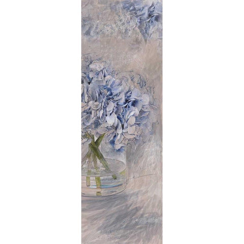 Hydrangea 2 Gold Ornate Wood Framed Art Print with Double Matting by Butcher, Sarah