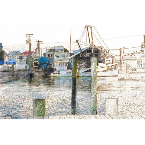 West Marine White Modern Wood Framed Art Print by Butcher, Sarah