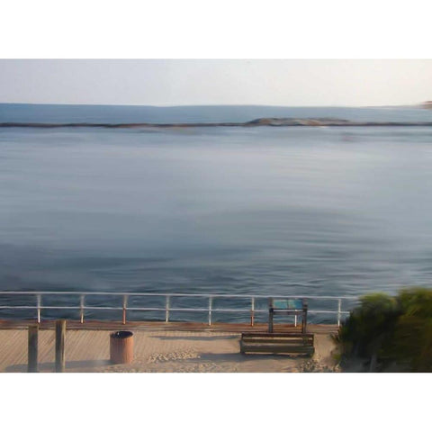 Inlet View Black Modern Wood Framed Art Print by Butcher, Sarah