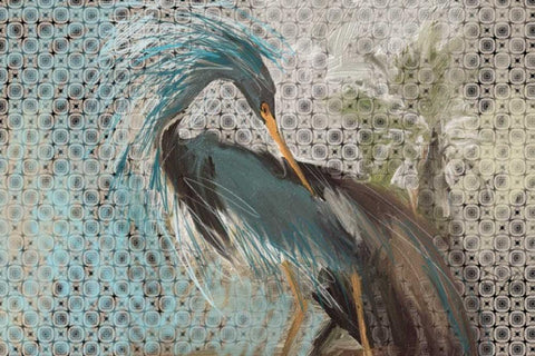 Wild Bird Black Ornate Wood Framed Art Print with Double Matting by Butcher, Sarah