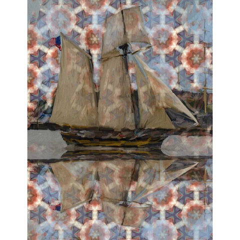 Big Sail 2 Black Modern Wood Framed Art Print by Butcher, Sarah