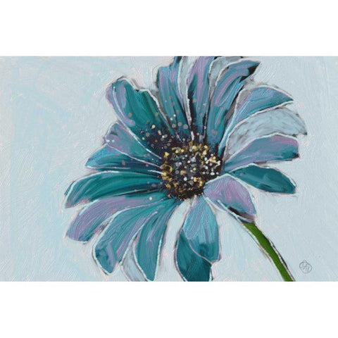 Daisy Crazy 2 White Modern Wood Framed Art Print by Butcher, Sarah