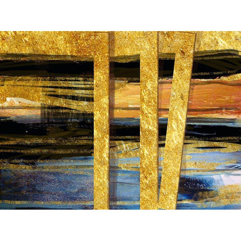 The Way Black Modern Wood Framed Art Print with Double Matting by Nadine G.