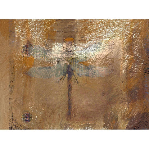 Golden Spirit Black Modern Wood Framed Art Print with Double Matting by Butcher, Sarah