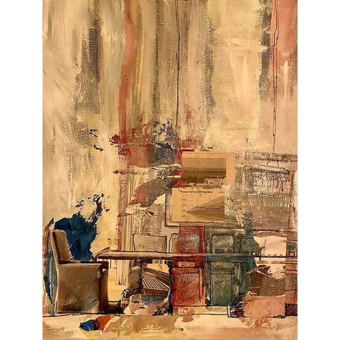 Industrial Debris Black Modern Wood Framed Art Print by Butcher, Sarah