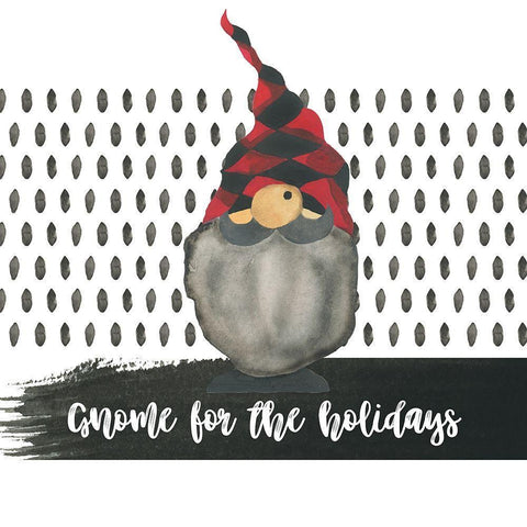 Come for the Holidays Black Modern Wood Framed Art Print with Double Matting by Stella & Jack Studio