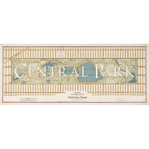 Central Park 2 White Modern Wood Framed Art Print by Carlson, Tina