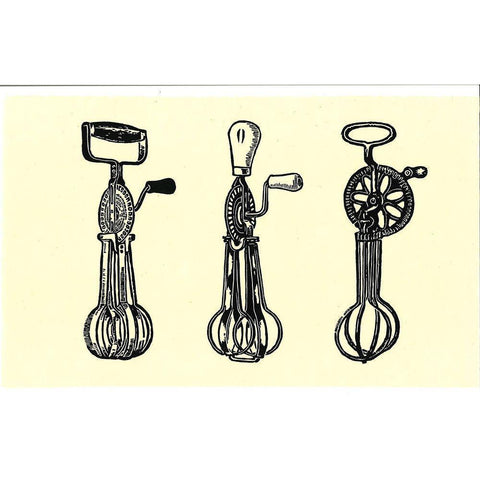 Egg Beaters Gold Ornate Wood Framed Art Print with Double Matting by Carlson, Tina