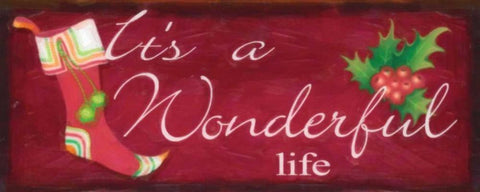 WONDERFUL LIFE Black Ornate Wood Framed Art Print with Double Matting by Greene, Taylor