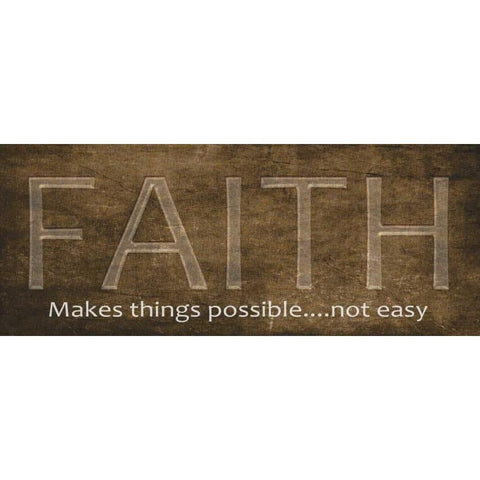 Faith White Modern Wood Framed Art Print by Greene, Taylor