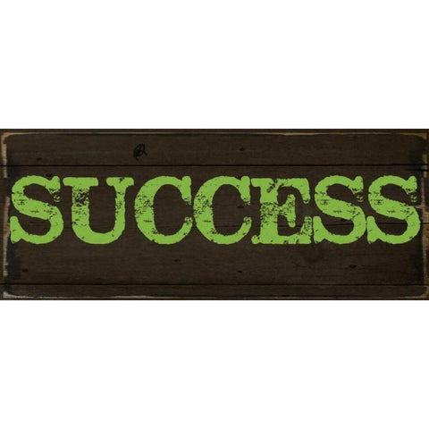 SUCCESS Gold Ornate Wood Framed Art Print with Double Matting by Greene, Taylor