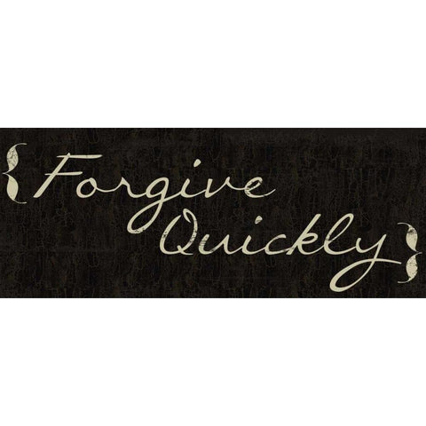 Forgive Black Modern Wood Framed Art Print with Double Matting by Greene, Taylor