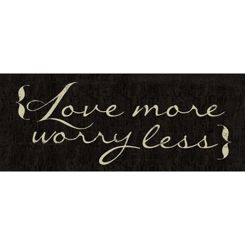 Love More White Modern Wood Framed Art Print by Greene, Taylor