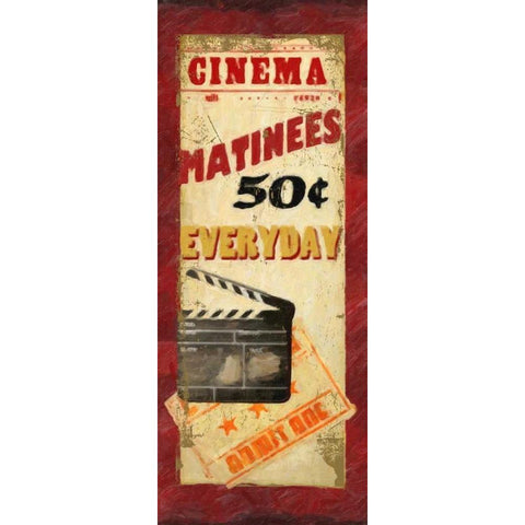 MATINEES Black Modern Wood Framed Art Print by Greene, Taylor