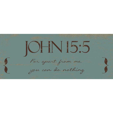 FOR APART FROM ME Black Modern Wood Framed Art Print with Double Matting by Greene, Taylor