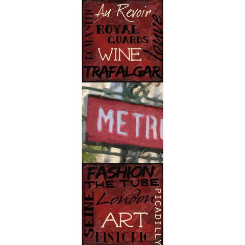 Travel 9 Patch B White Modern Wood Framed Art Print by Greene, Taylor