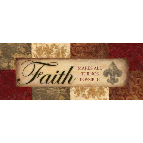 FAITH PANEL White Modern Wood Framed Art Print by Greene, Taylor