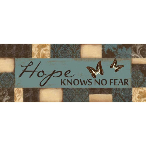 HOPE KNOWS  Gold Ornate Wood Framed Art Print with Double Matting by Greene, Taylor