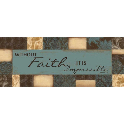 Without Faith Black Modern Wood Framed Art Print with Double Matting by Greene, Taylor