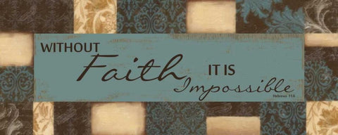 Without Faith Black Ornate Wood Framed Art Print with Double Matting by Greene, Taylor