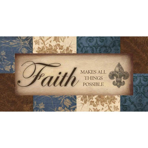 FAITH  White Modern Wood Framed Art Print by Greene, Taylor