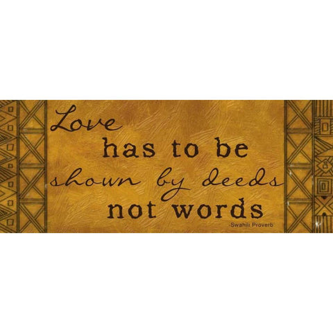 Love Has To Be Shown Gold Ornate Wood Framed Art Print with Double Matting by Greene, Taylor