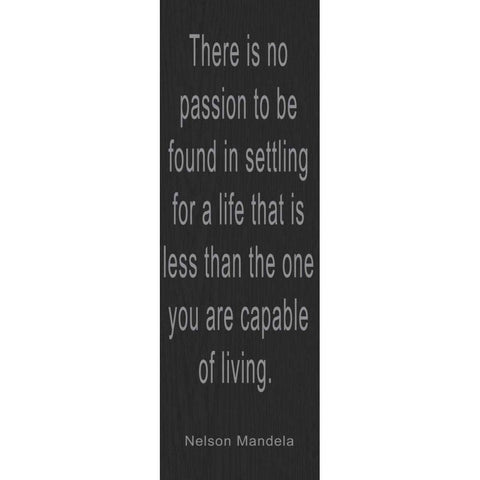 THERE IS NO PASSION Black Modern Wood Framed Art Print with Double Matting by Greene, Taylor