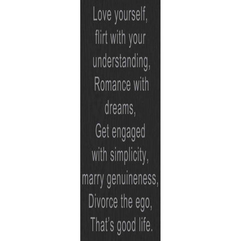 LOVE YOURSELF GREY White Modern Wood Framed Art Print by Greene, Taylor