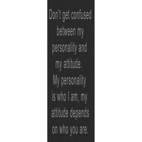 DONT GET CONFUSED GREY Gold Ornate Wood Framed Art Print with Double Matting by Greene, Taylor