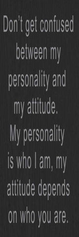 DONT GET CONFUSED GREY White Modern Wood Framed Art Print with Double Matting by Greene, Taylor