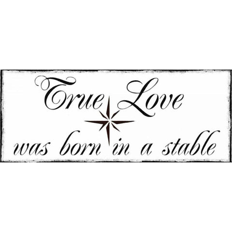 TRUE LOVE White Modern Wood Framed Art Print by Greene, Taylor