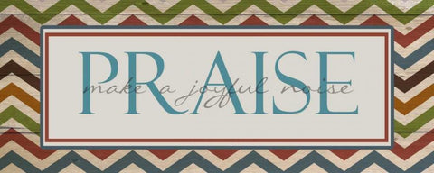 PRAISE Black Ornate Wood Framed Art Print with Double Matting by Greene, Taylor