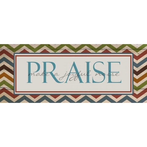 PRAISE Black Modern Wood Framed Art Print by Greene, Taylor