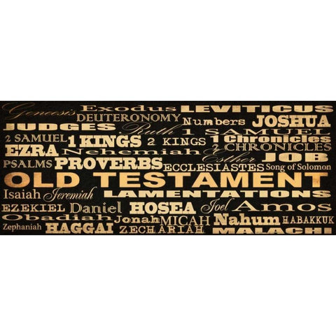 Old Testament White Modern Wood Framed Art Print by Greene, Taylor