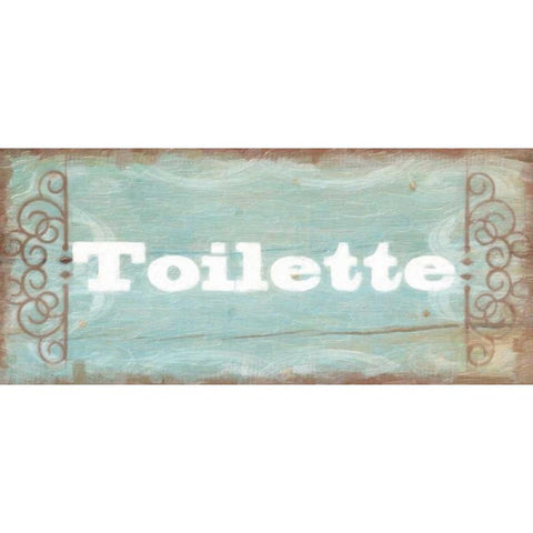 Toilette Black Modern Wood Framed Art Print with Double Matting by Greene, Taylor