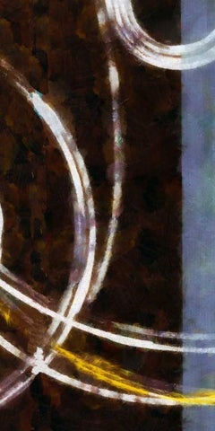 OPALA  PANEL II White Modern Wood Framed Art Print with Double Matting by Greene, Taylor