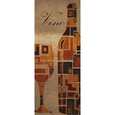 VINO Gold Ornate Wood Framed Art Print with Double Matting by Greene, Taylor