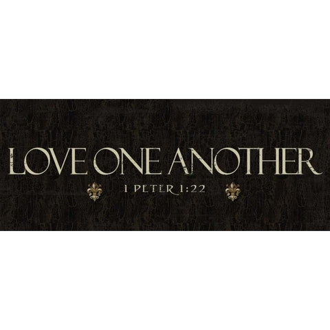 Love One Another Gold Ornate Wood Framed Art Print with Double Matting by Greene, Taylor