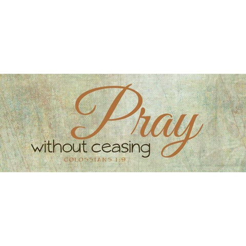 Pray Black Modern Wood Framed Art Print with Double Matting by Greene, Taylor