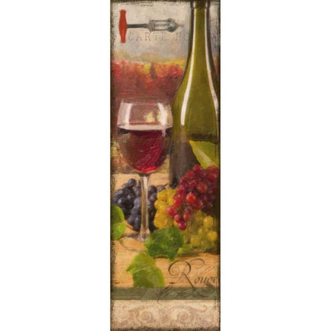 WINE ROUGE VINEYARD White Modern Wood Framed Art Print by Greene, Taylor