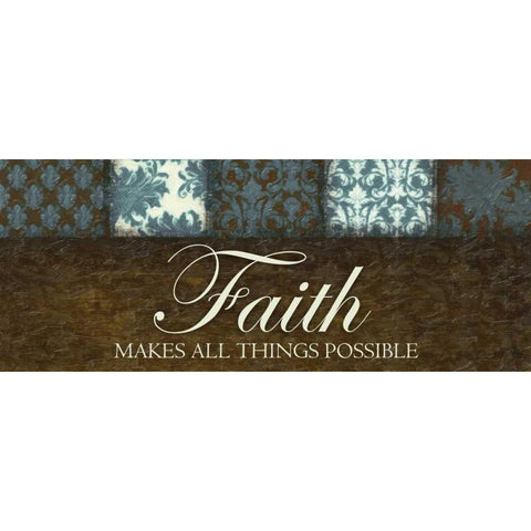 Faith Gold Ornate Wood Framed Art Print with Double Matting by Greene, Taylor