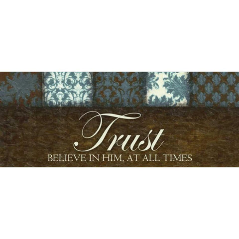 Trust Gold Ornate Wood Framed Art Print with Double Matting by Greene, Taylor