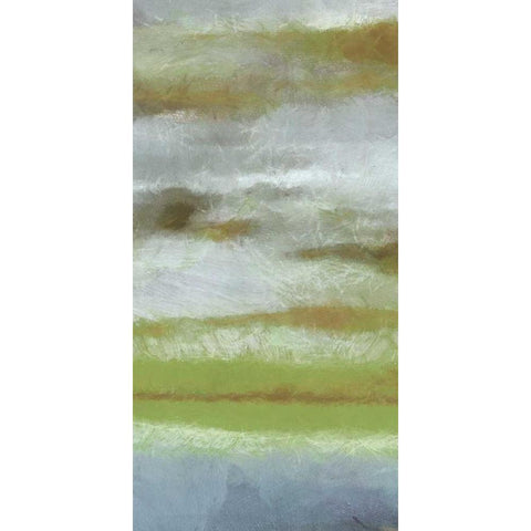 ABSTRACT HORIZON IIB White Modern Wood Framed Art Print by Greene, Taylor