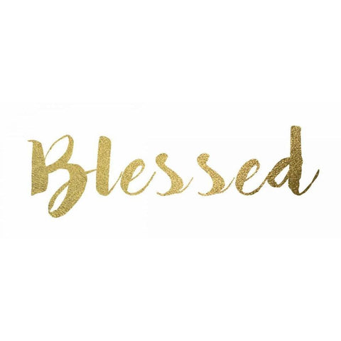 Blessed White Modern Wood Framed Art Print by Greene, Taylor